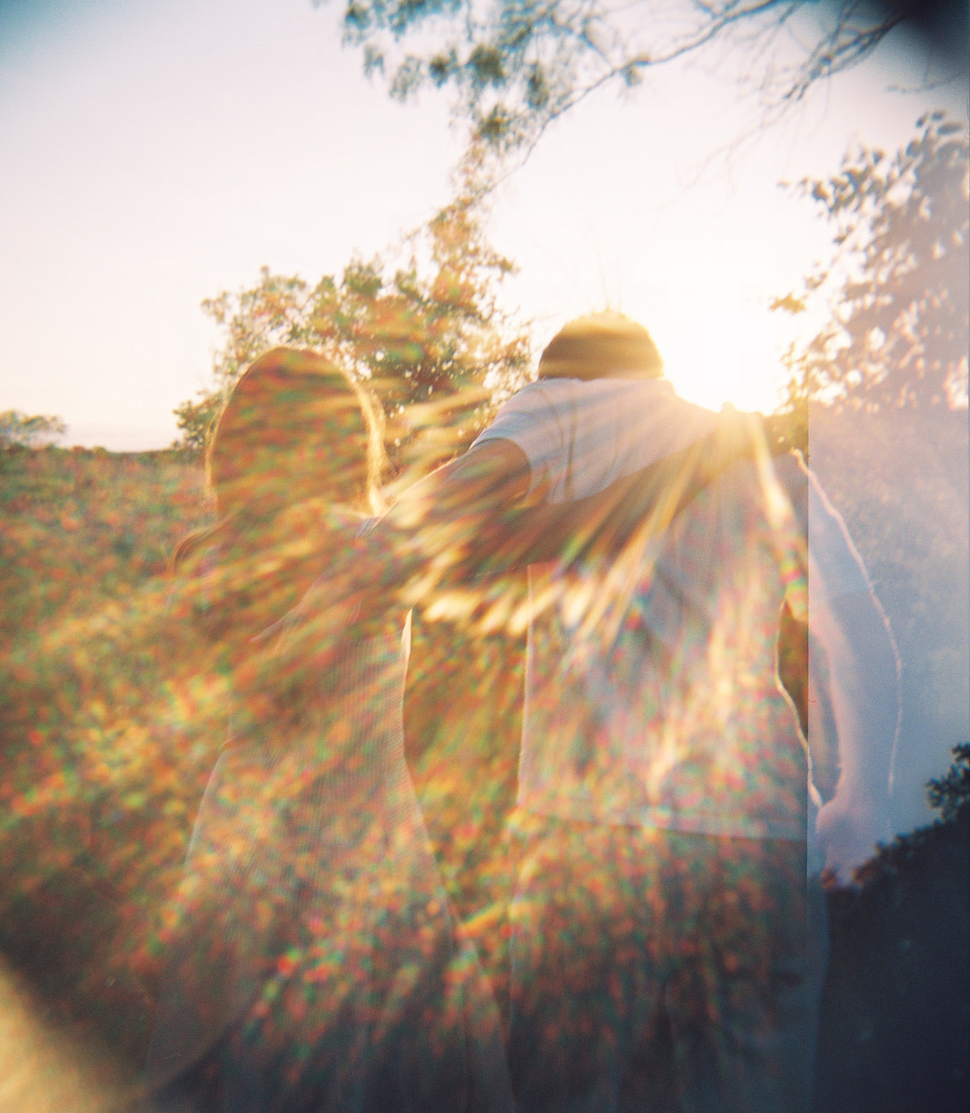 engagement session on film in Texas