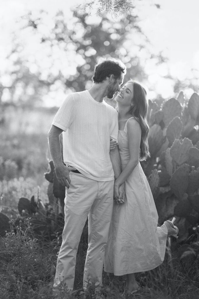 engagement session on film in Texas