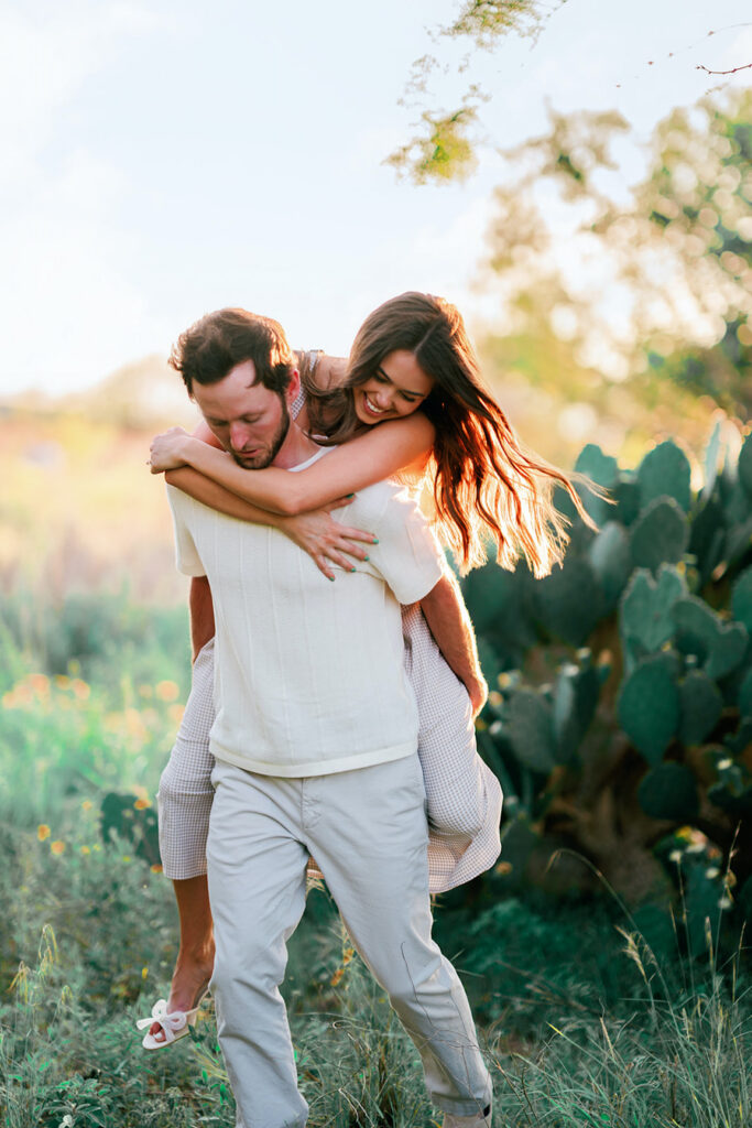 engagement session on film in Texas