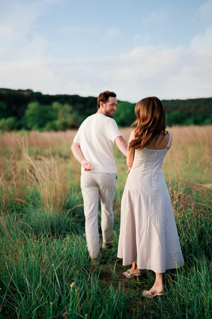 engagement session on film in Texas