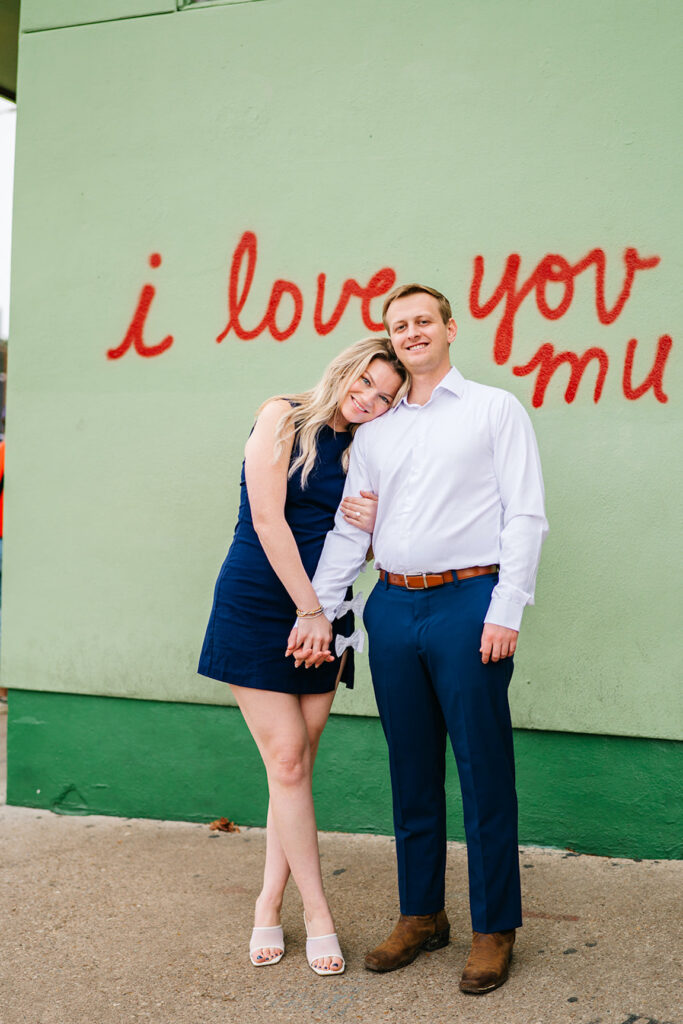 south congress engagement session on film