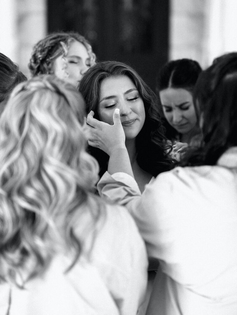 Texas Hill Country wedding bride getting ready