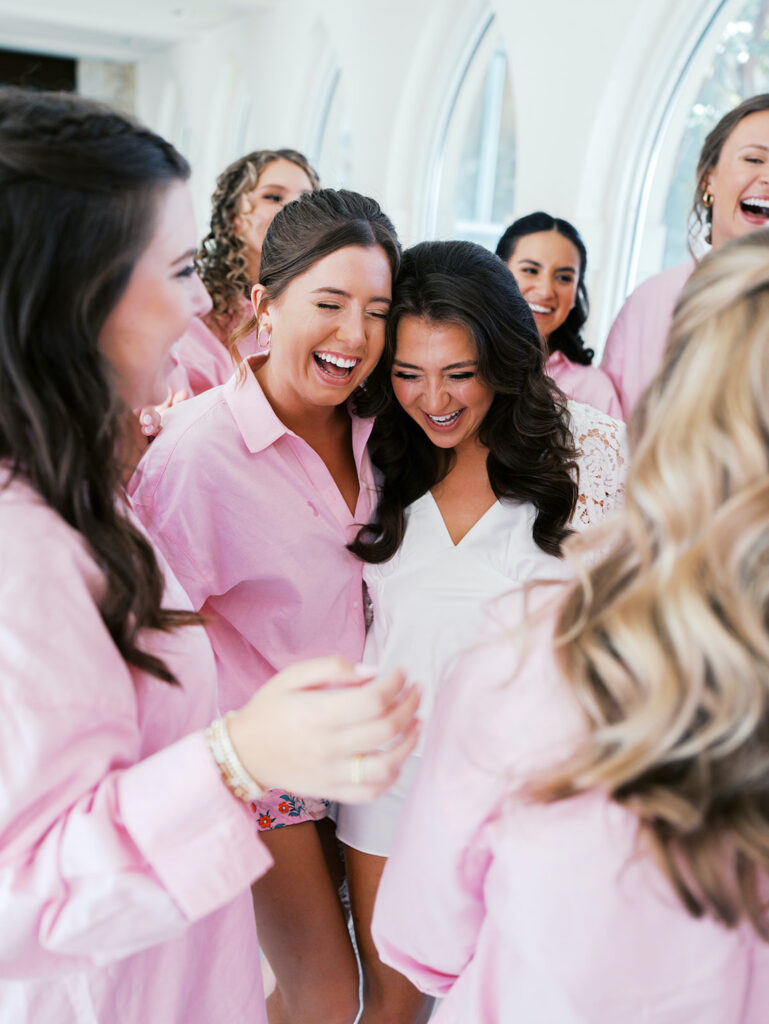 Texas Hill Country wedding bride getting ready