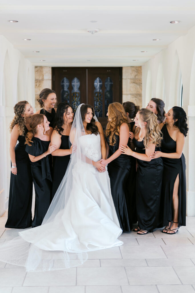 Texas Hill Country wedding bride getting ready