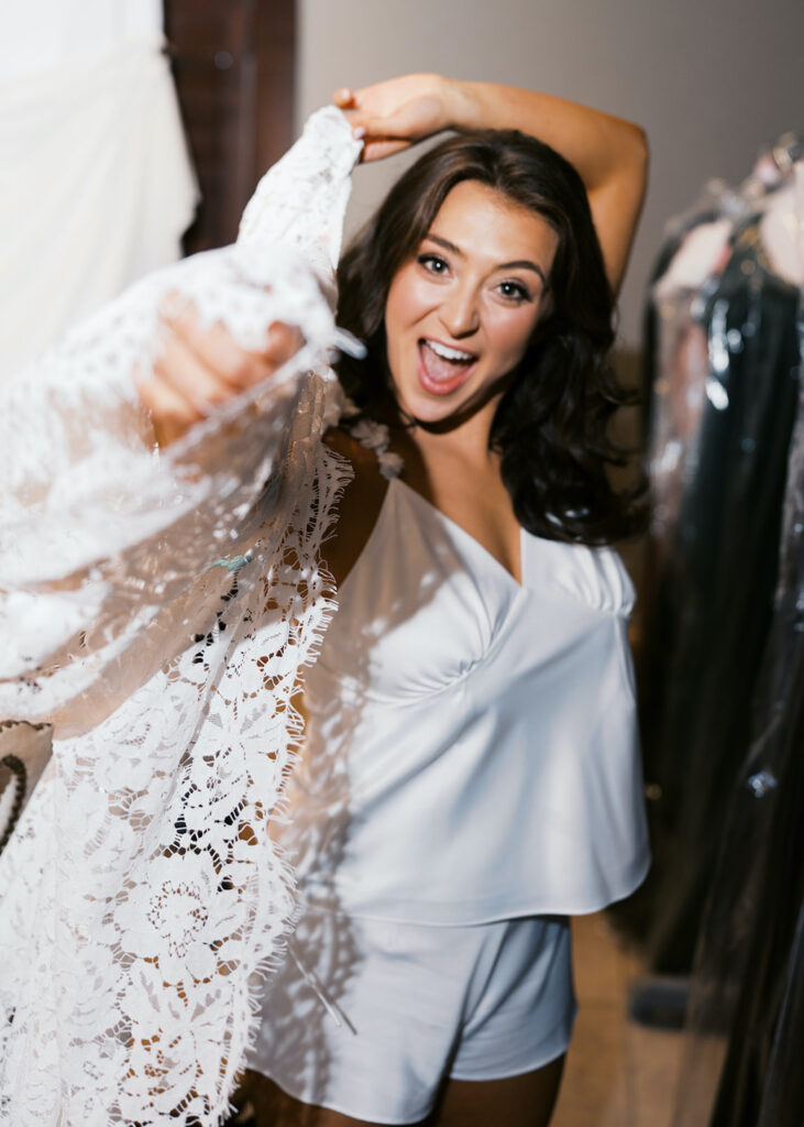 Texas Hill Country wedding bride getting ready