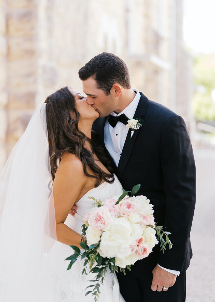 Texas Hill Country wedding bride and groom portraits