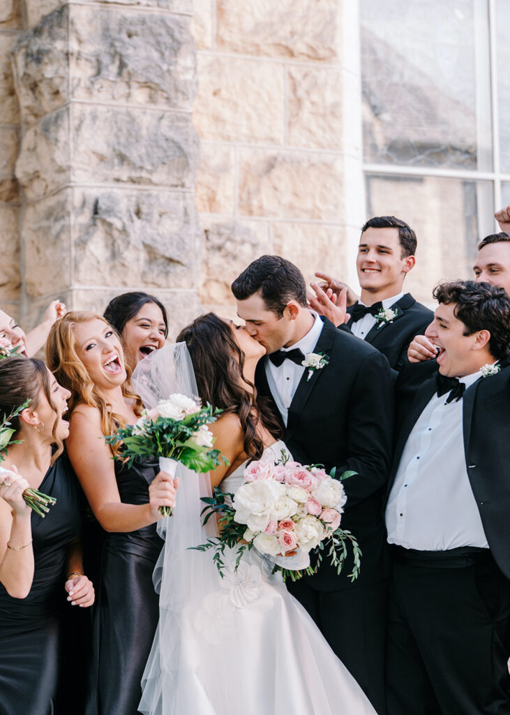 Texas Hill Country wedding bride and groom portraits