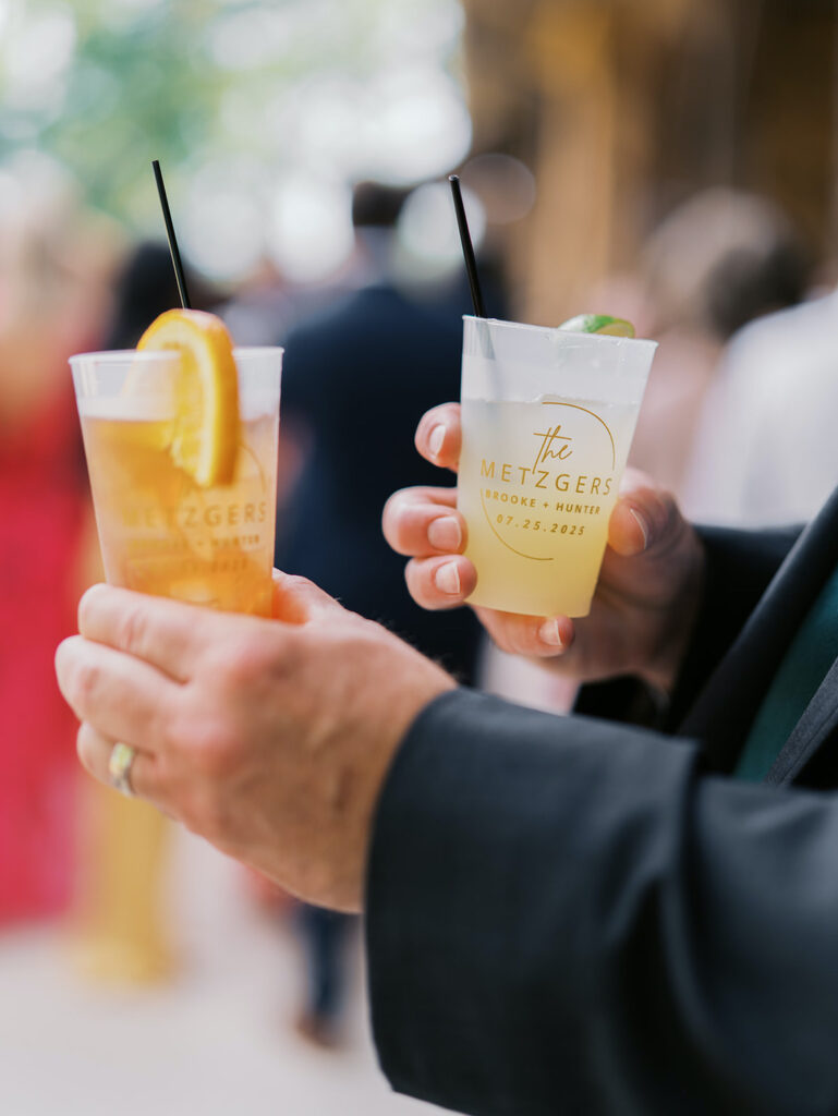 Texas Hill Country wedding cocktail hour