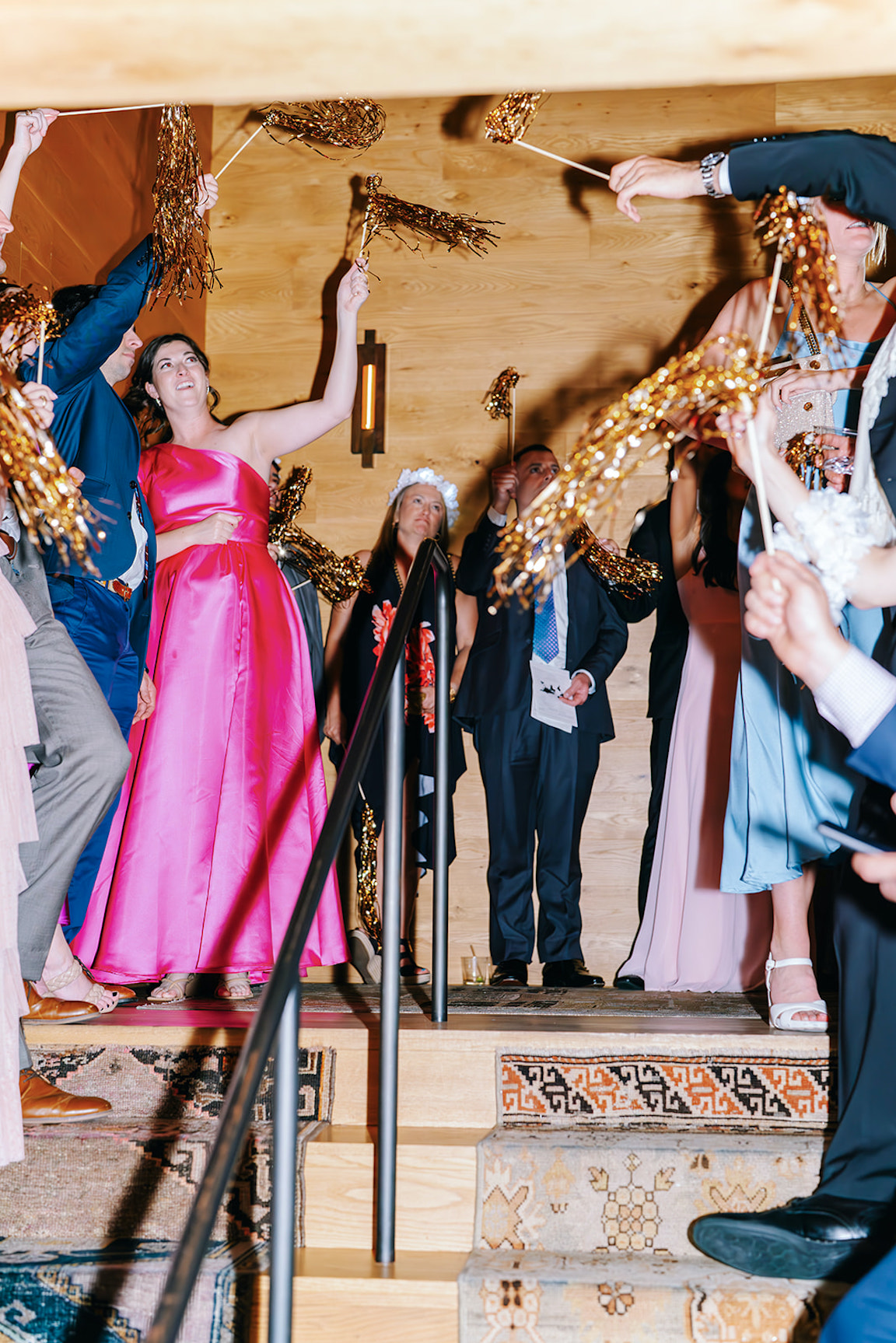 dance party at the reception of a wedding at the austin proper
