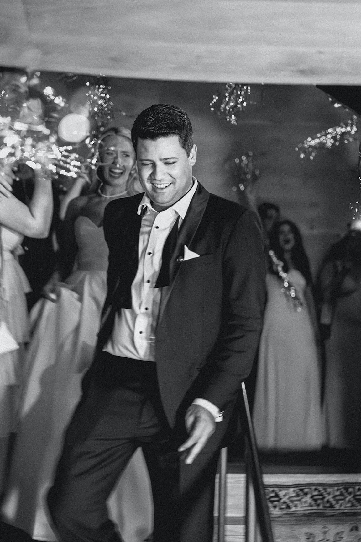 dance party at the reception of a wedding at the austin proper