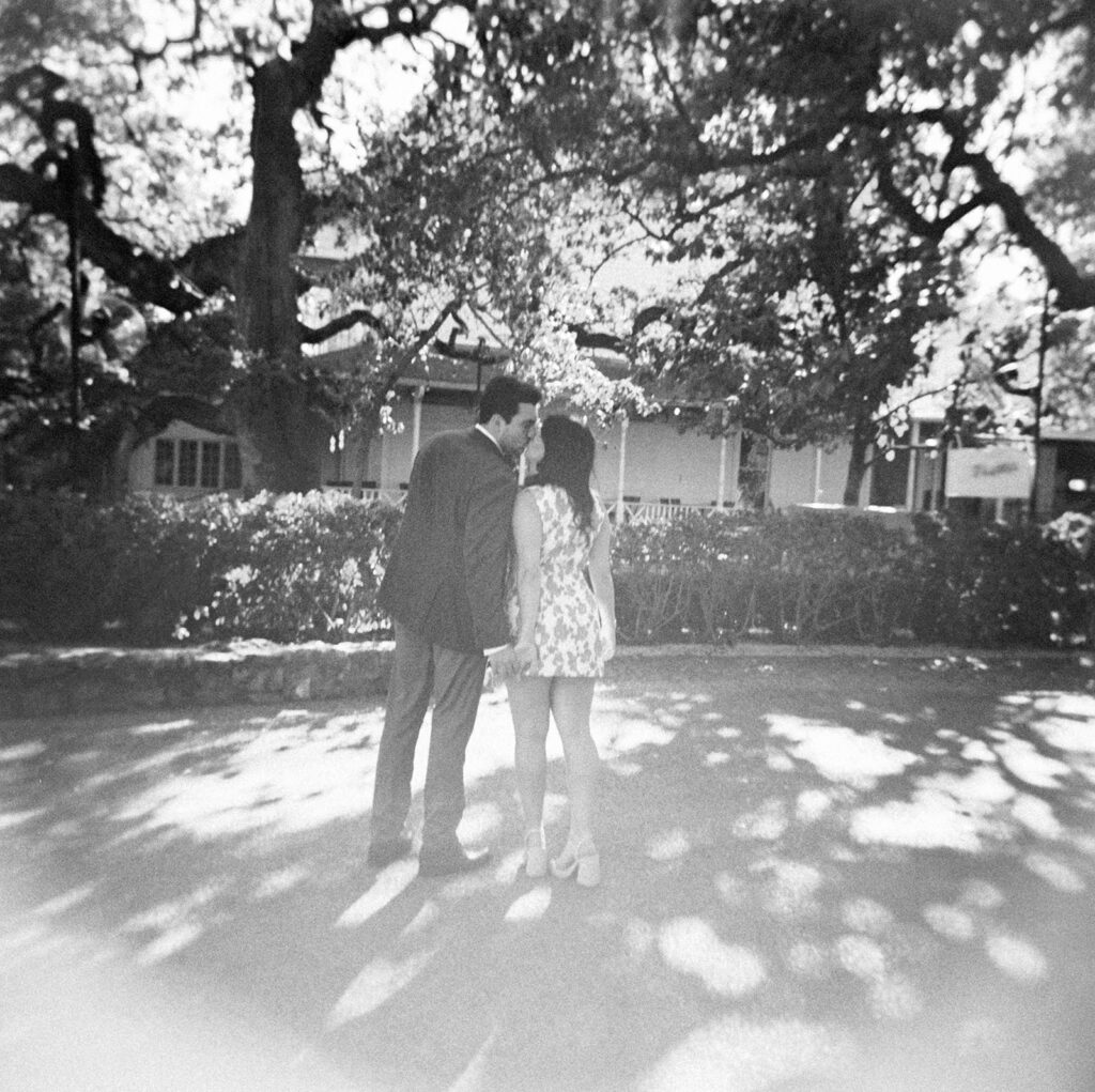 Austin Engagement Photo session at Mattie's