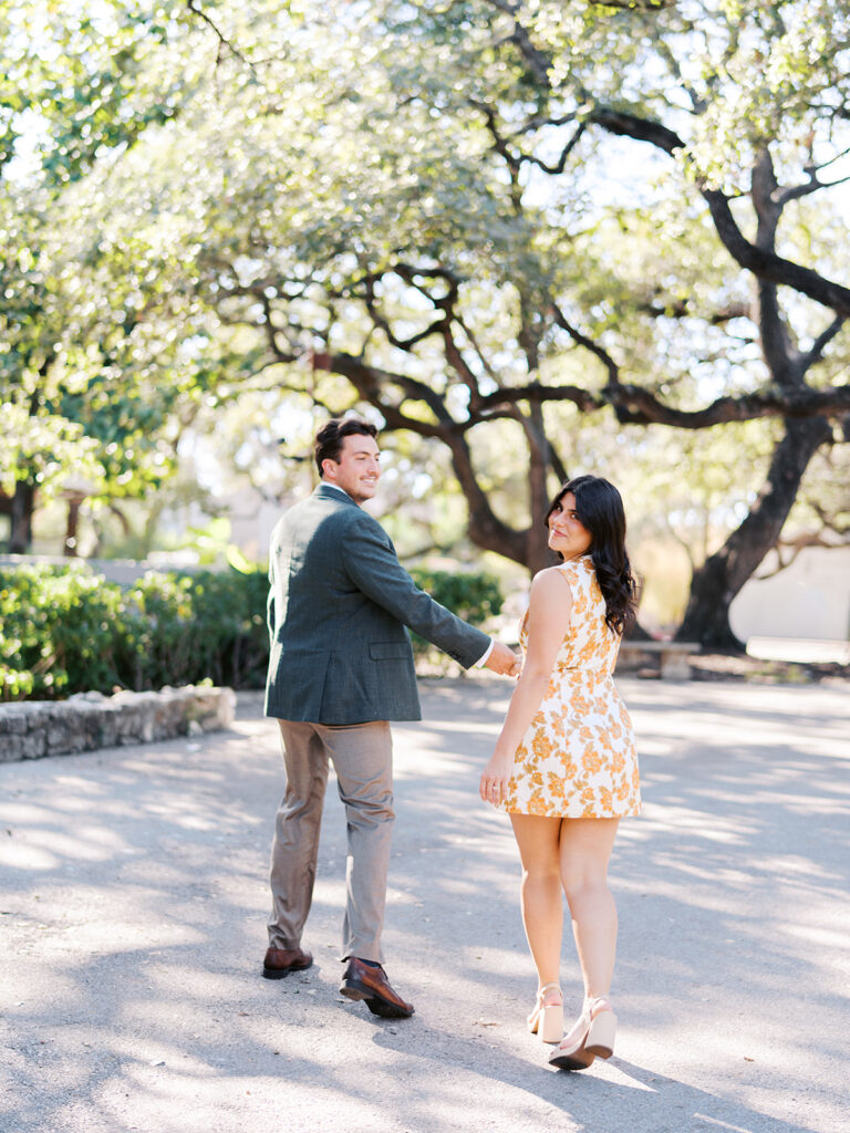 Austin Engagement Photo session at Mattie's