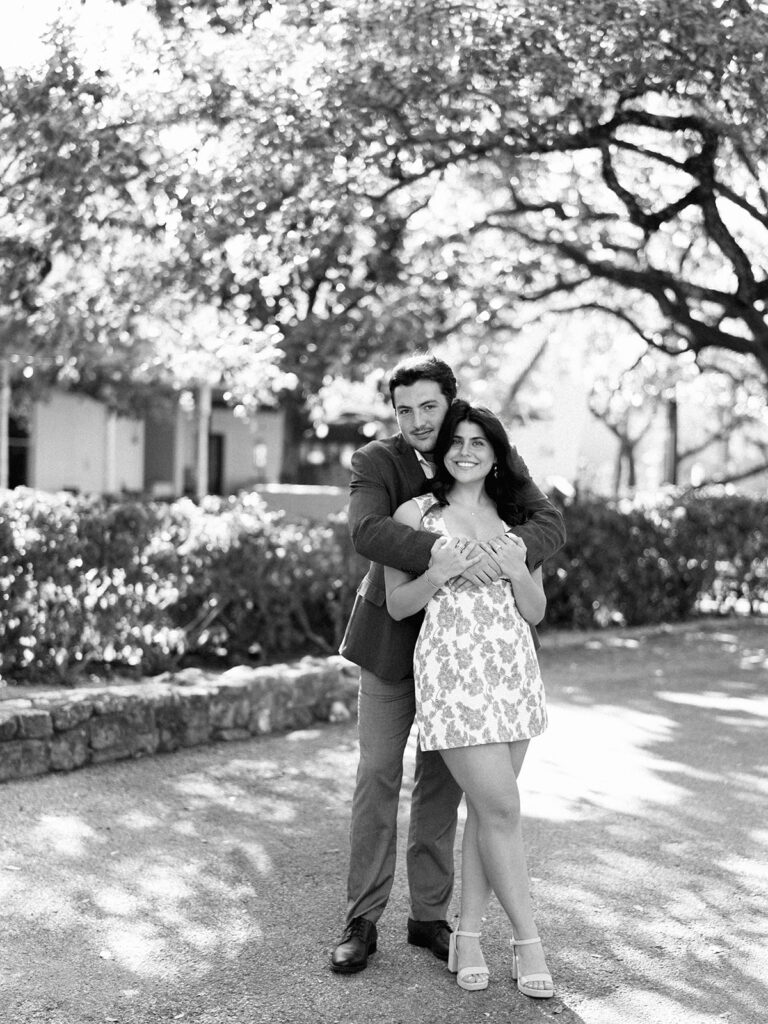 Austin Engagement Photo session at Mattie's