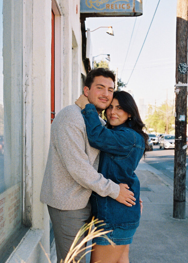 Austin Engagement Photo session on South First Street