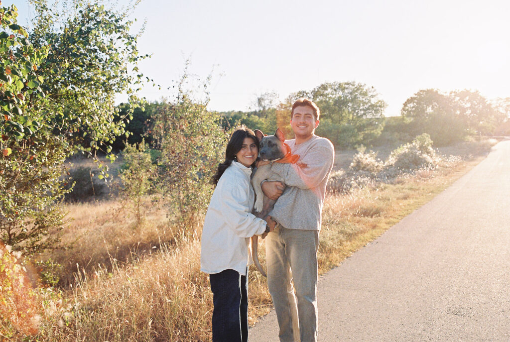 Austin Engagement Photo session at Commons Ford Park