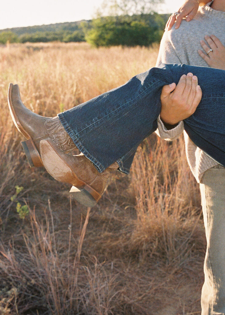 Austin Engagement Photo session at Commons Ford Park