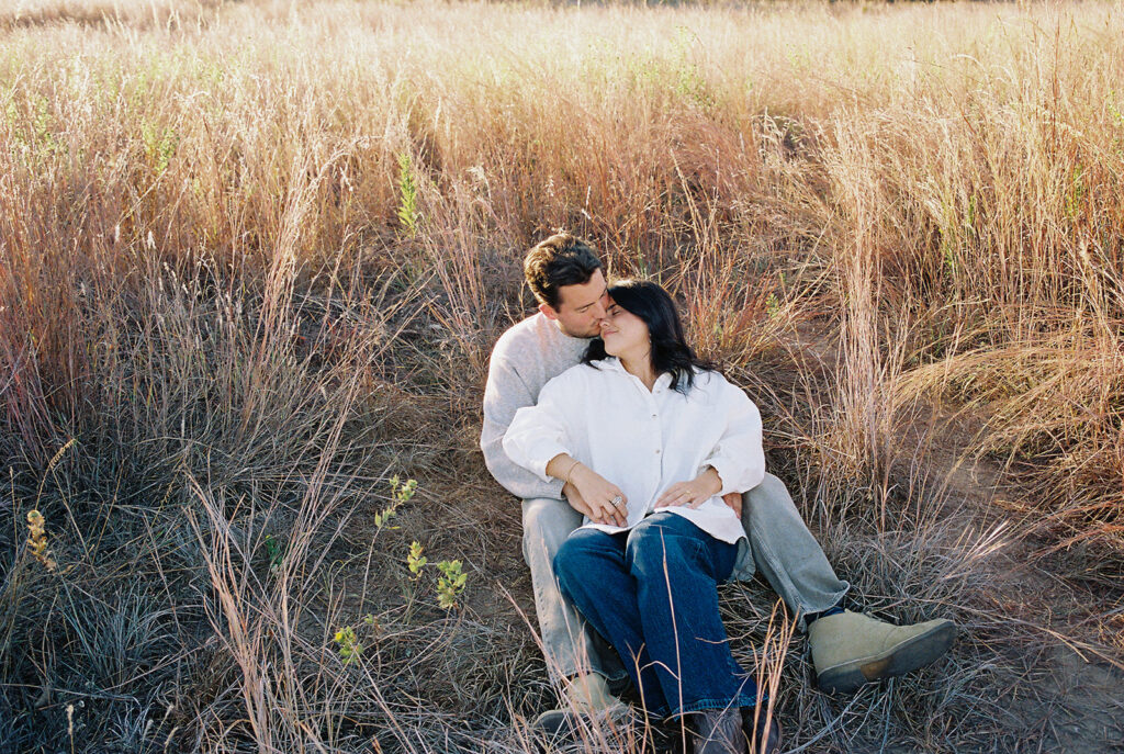 Austin Engagement Photo session at Commons Ford Park