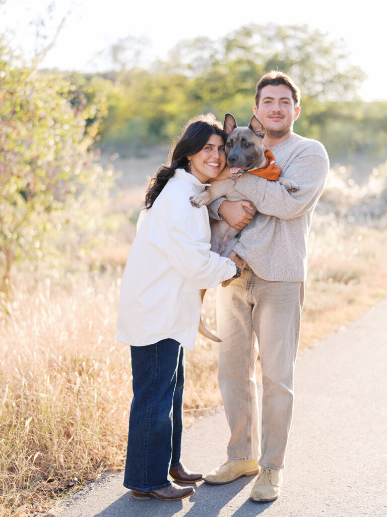Austin Engagement Photo session at Commons Ford Park