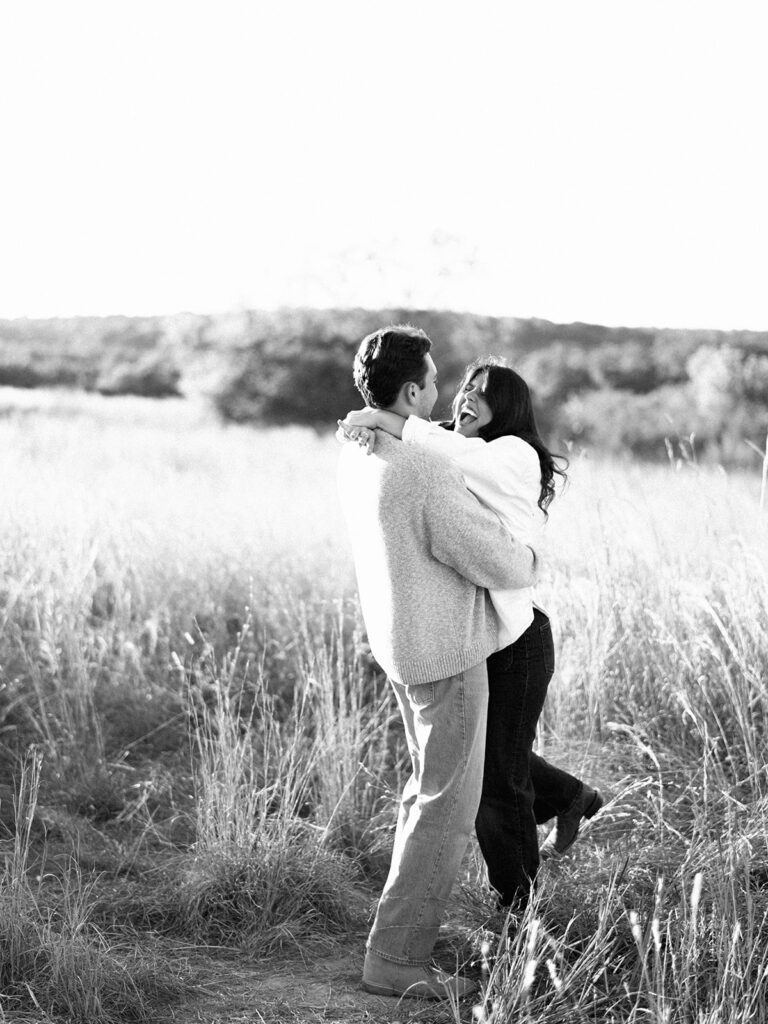 Austin Engagement Photo session at Commons Ford Park