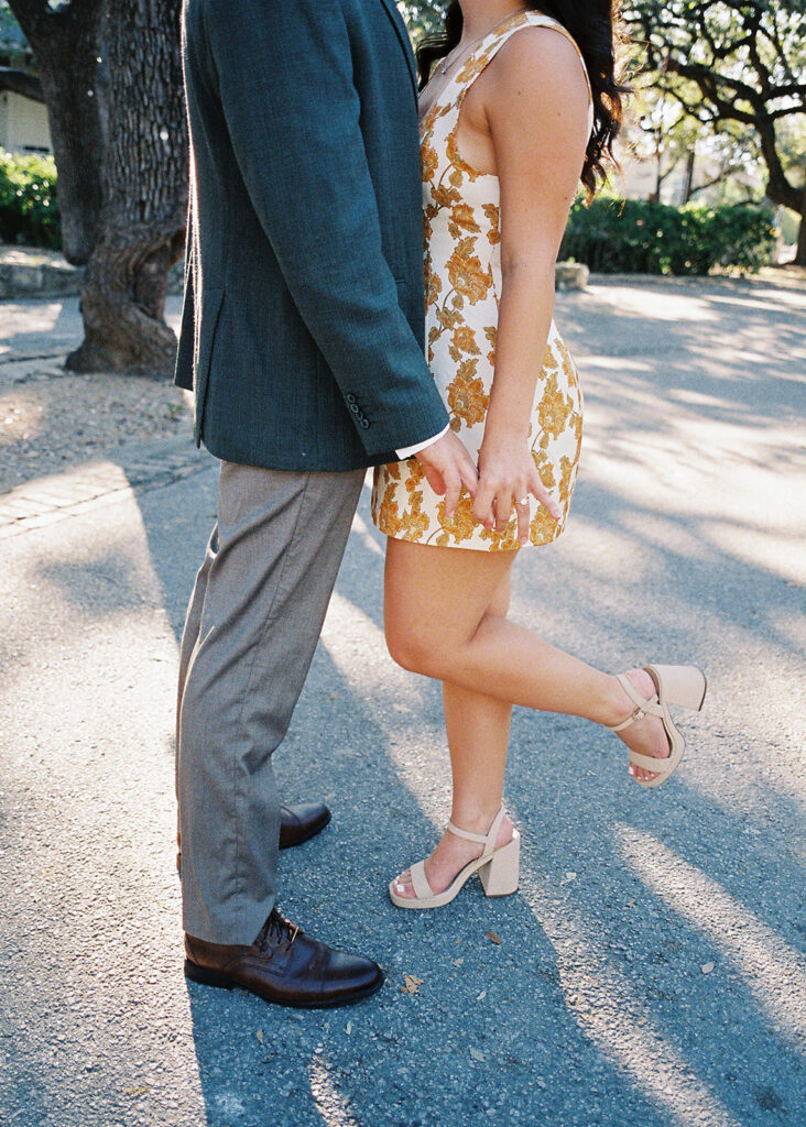 Austin Engagement Photo session at Mattie's