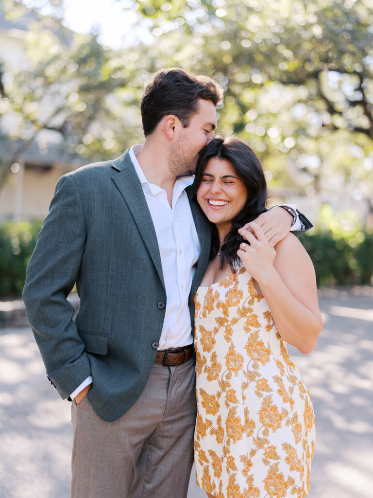 Austin Engagement Photo session at Mattie's