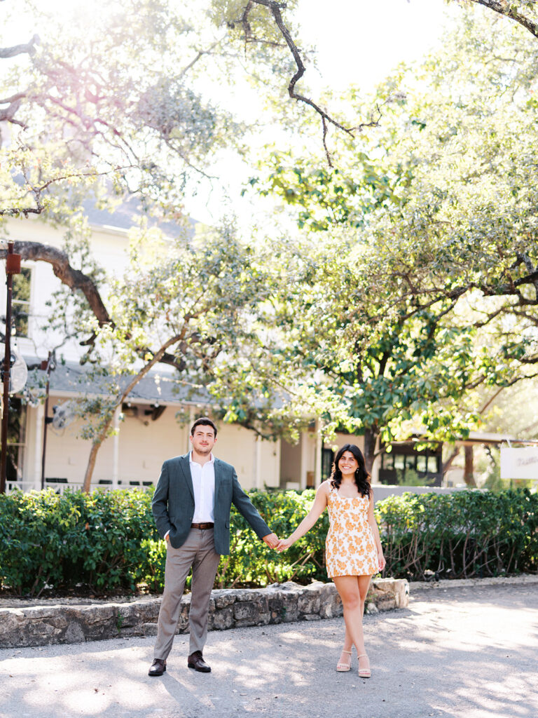 Austin Engagement Photo session at Mattie's