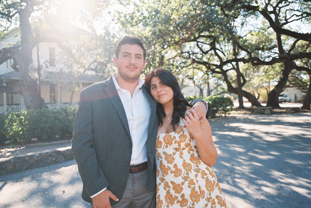 Austin Engagement Photo session at Mattie's