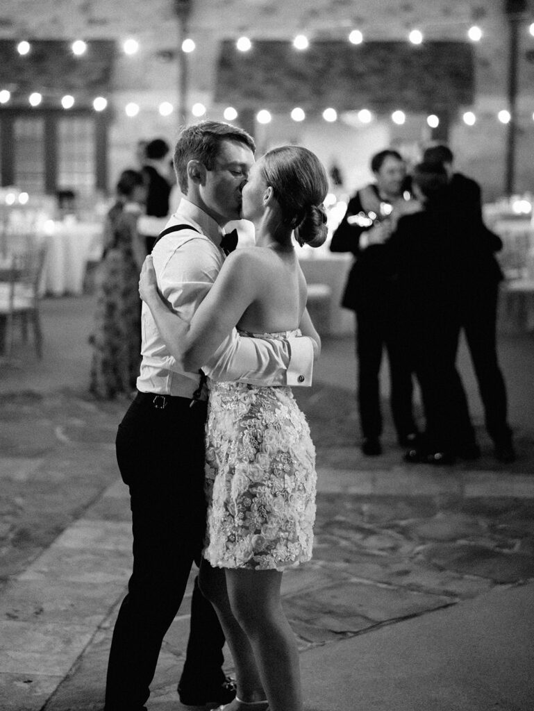 Elegant Texas wedding photography reception surrounded by family and friends