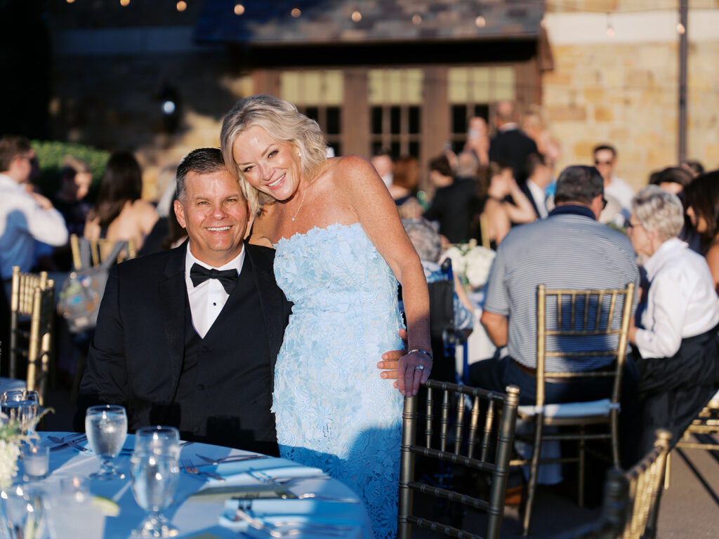 Guests celebrating during lively Texas wedding reception