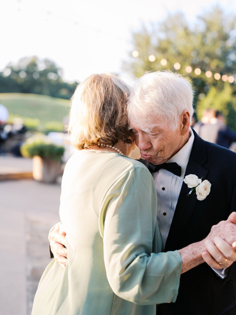 Guests celebrating during lively Texas wedding reception