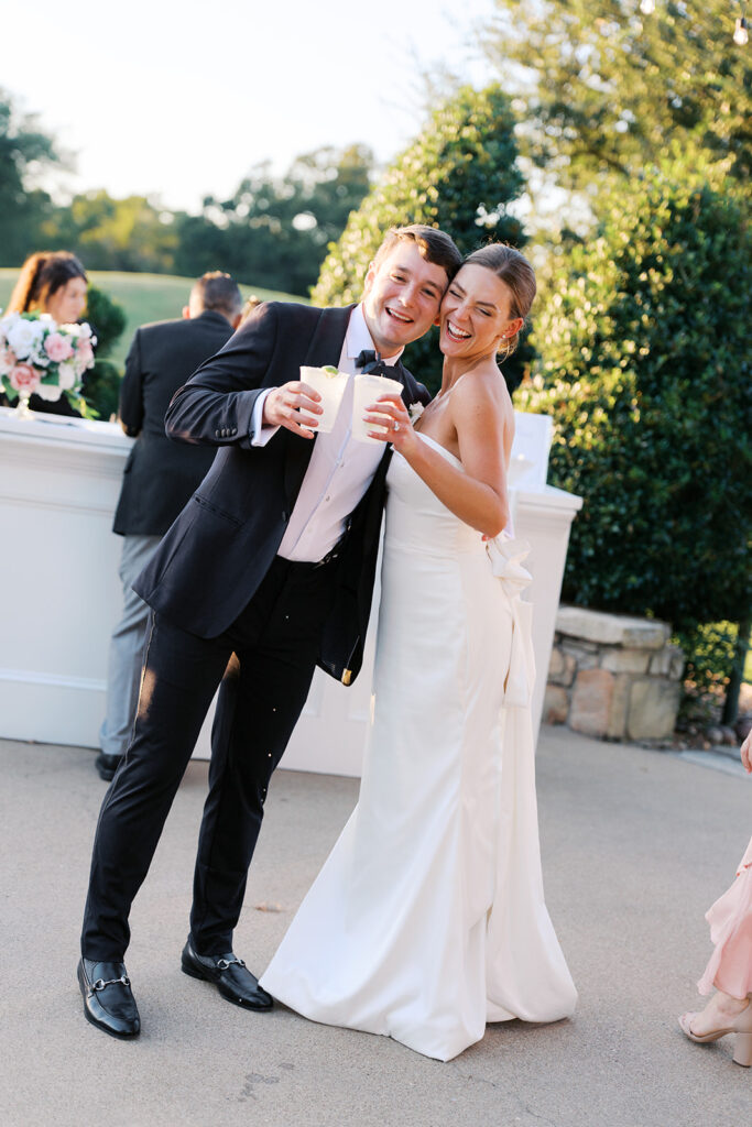 Bride and groom’s first dance during Texas wedding reception