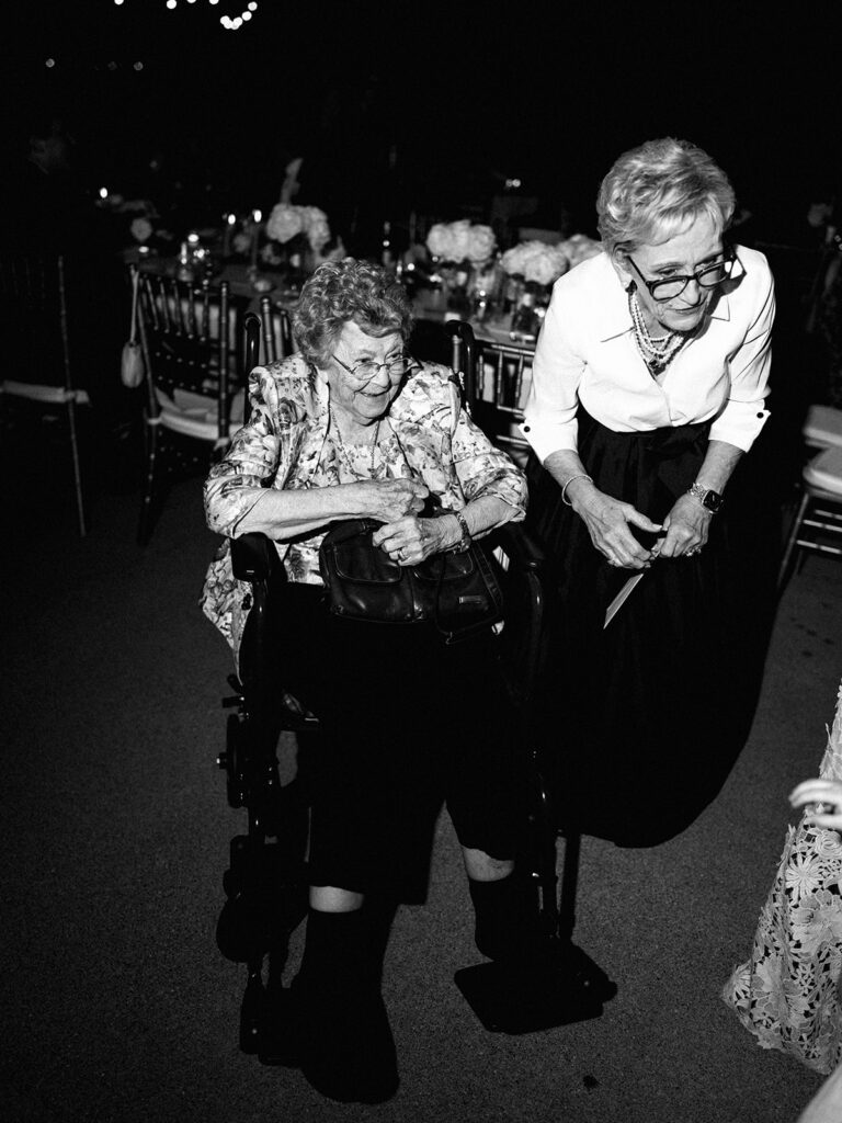 Guests celebrating during lively Texas wedding reception