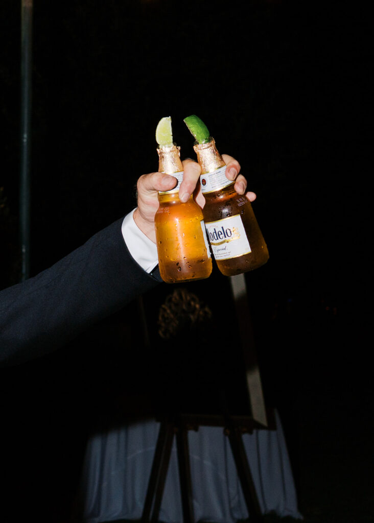 Guests celebrating during lively Texas wedding reception