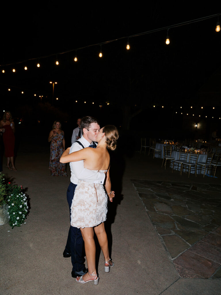 Elegant Texas wedding photography reception surrounded by family and friends