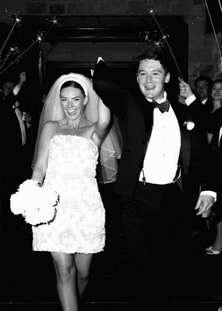 Elegant Texas wedding photography reception surrounded by family and friends