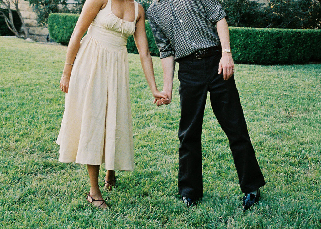 Engagement photography with classic Austin architecture at Hotel Ella
