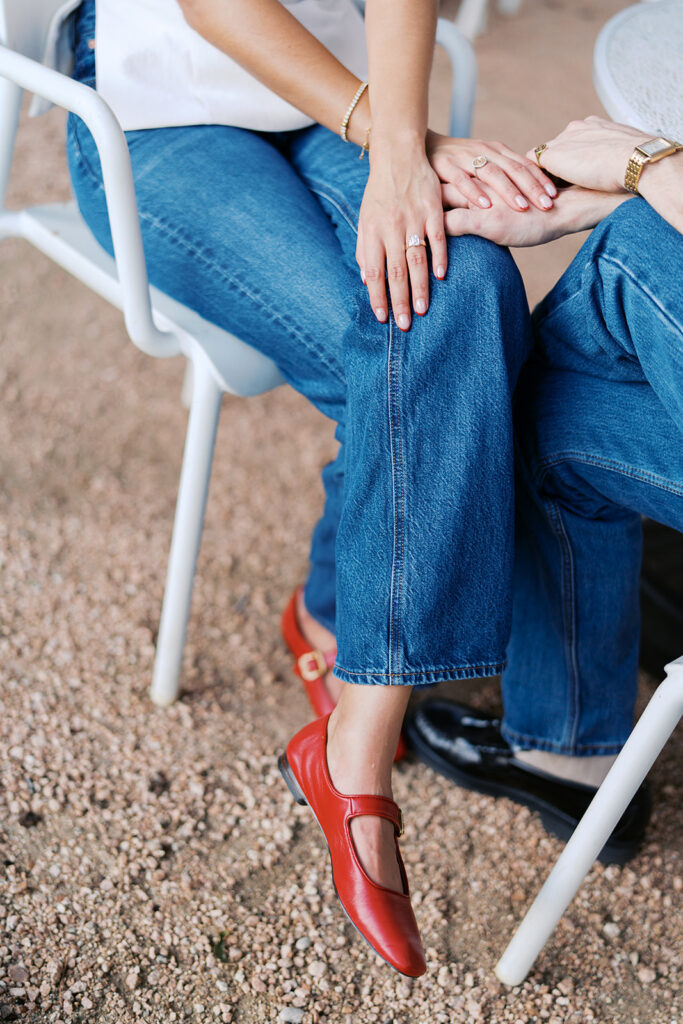 Joyful film-inspired engagement photos at Hotel Ella in downtown Austin