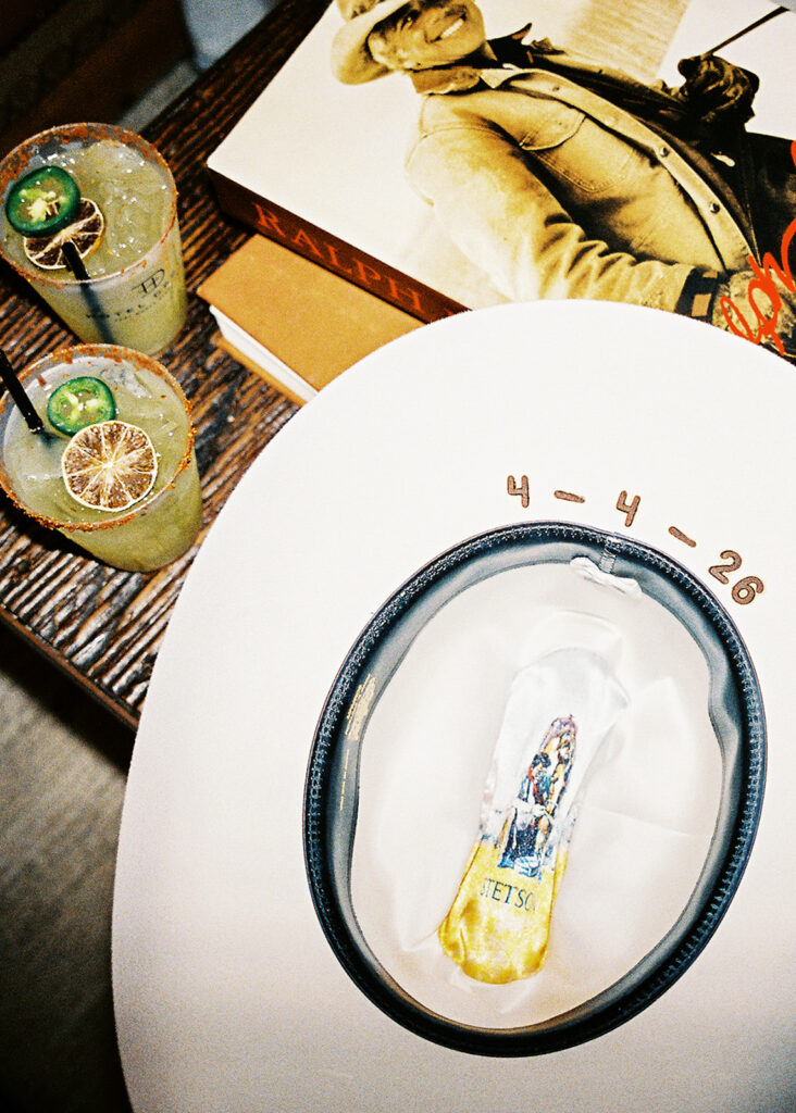 Engagement session at Hotel Drover with film and digital photography mix