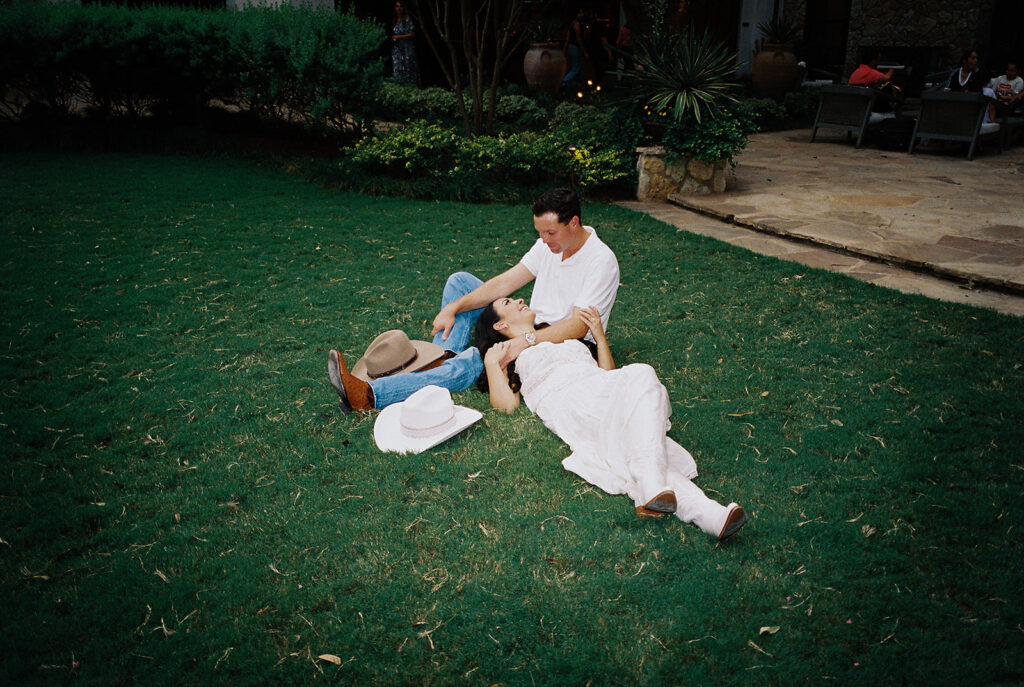 Engagement photos at Hotel Drover Fort Worth captured by Kelsey Applebaum Photography