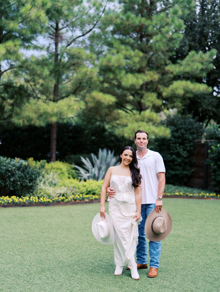 Engagement session at Hotel Drover with film and digital photography mix