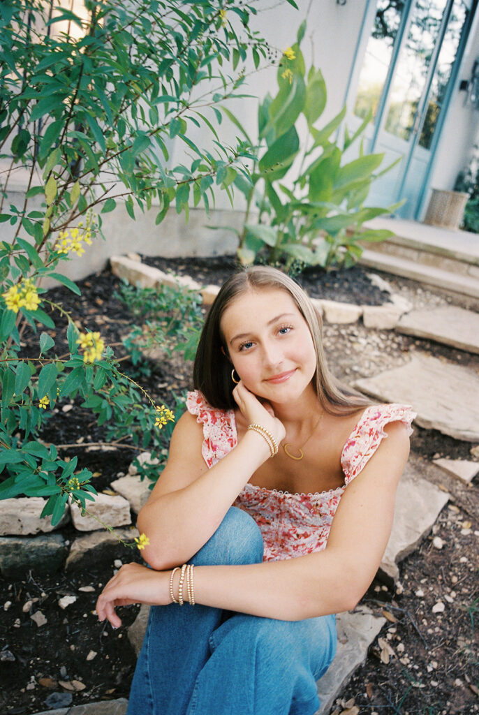 Film senior portraits at The Wayback Austin Texas by Kelsey Applebaum Photography