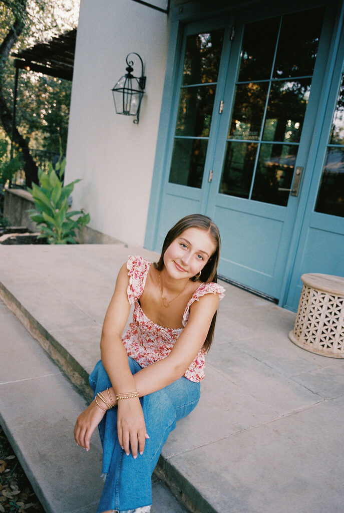 Film senior portraits at The Wayback Austin Texas by Kelsey Applebaum Photography