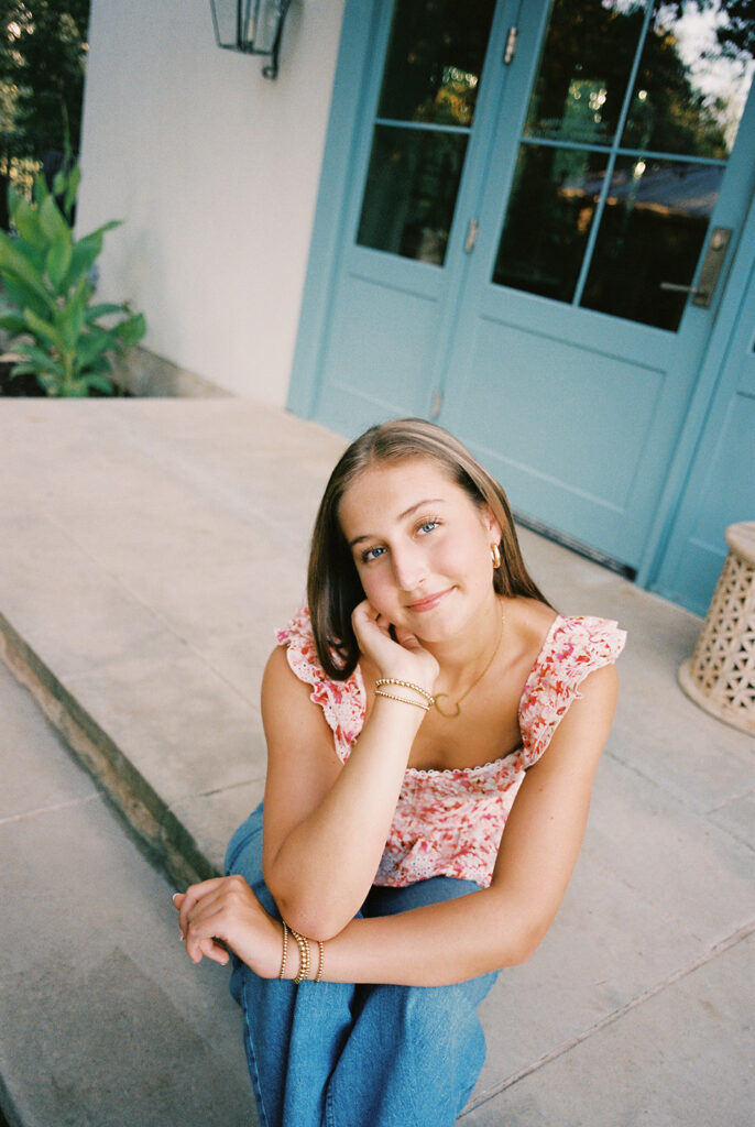 Film senior portraits at The Wayback Austin Texas by Kelsey Applebaum Photography