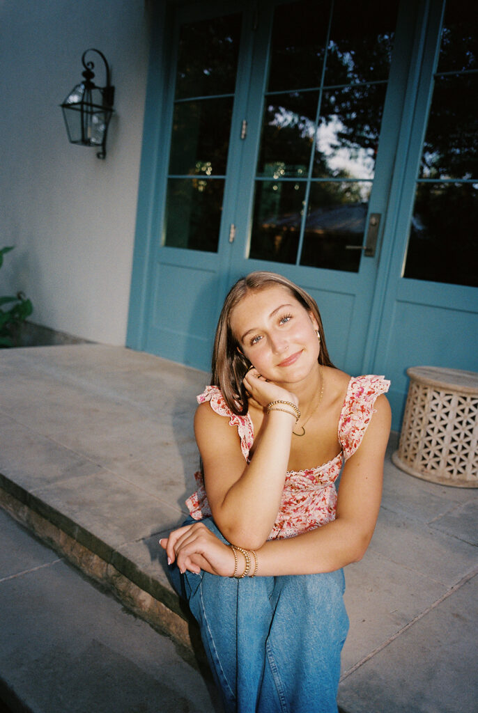 Film senior portraits at The Wayback Austin Texas by Kelsey Applebaum Photography