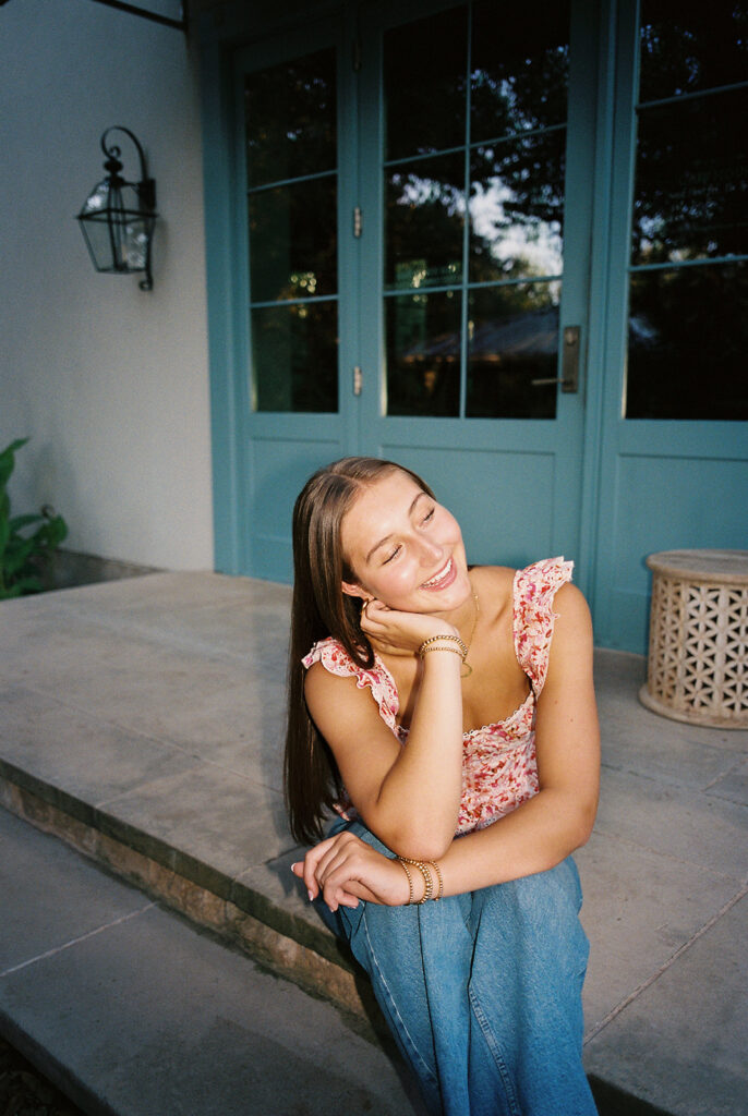 Film senior portraits at The Wayback Austin Texas by Kelsey Applebaum Photography