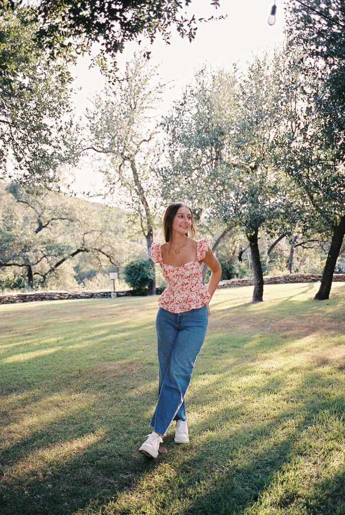 Film senior portraits at The Wayback Austin Texas by Kelsey Applebaum Photography