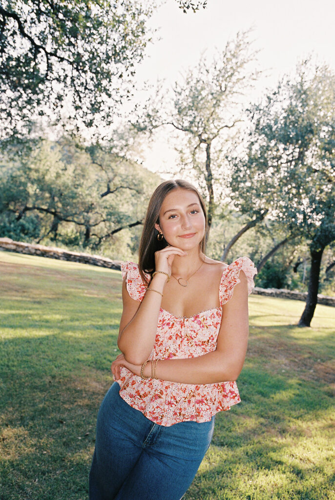 Film senior portraits at The Wayback Austin Texas by Kelsey Applebaum Photography