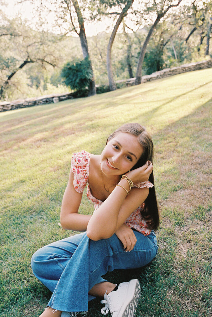 Film senior portraits at The Wayback Austin Texas by Kelsey Applebaum Photography