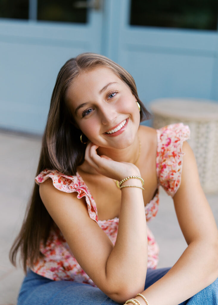 Senior portraits at The Wayback Austin captured by Kelsey Applebaum Photography