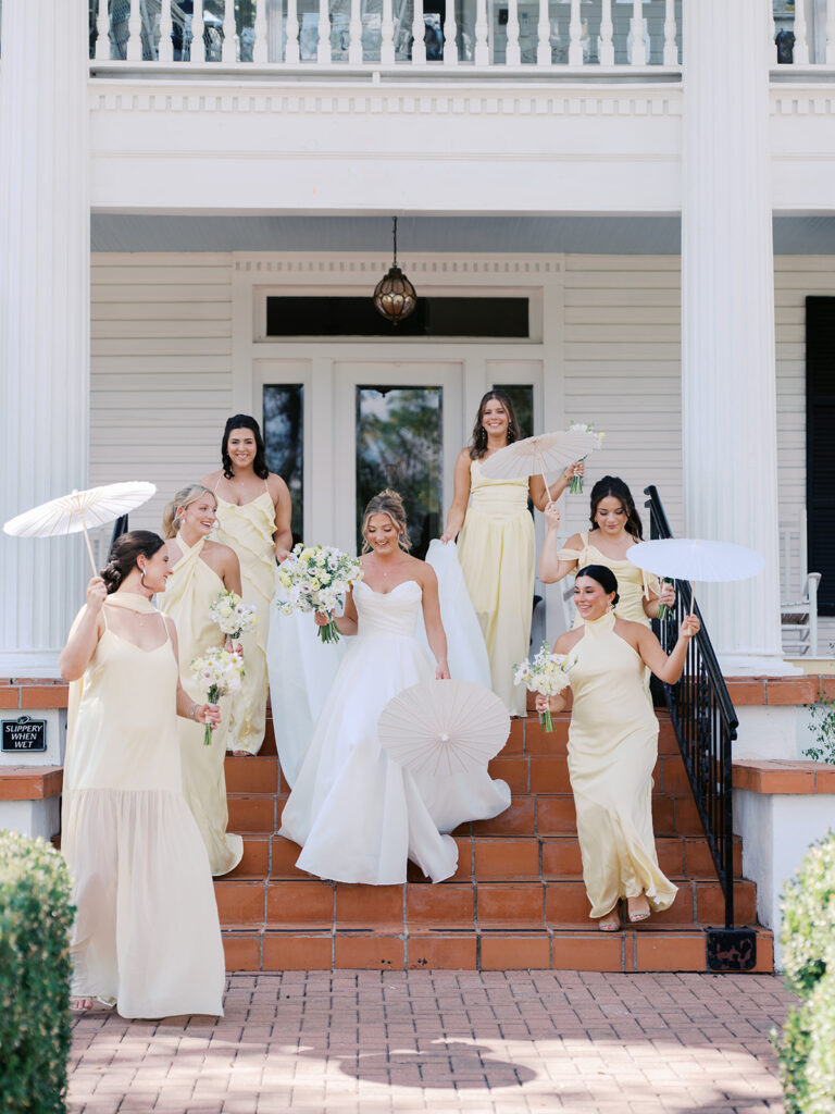 Bride getting ready on wedding morning at The Winfield Inn